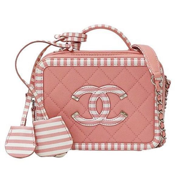 Chanel Bag CC Filigree Ladies Brand Shoulder Bag Handbag 2way Grained Calfskin - Picture 1 of 15